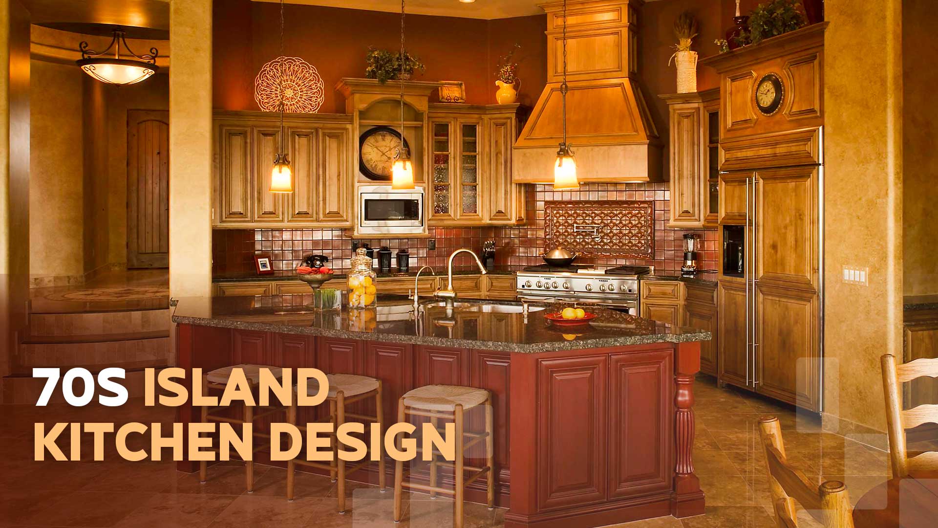 70s Island Kitchen Design