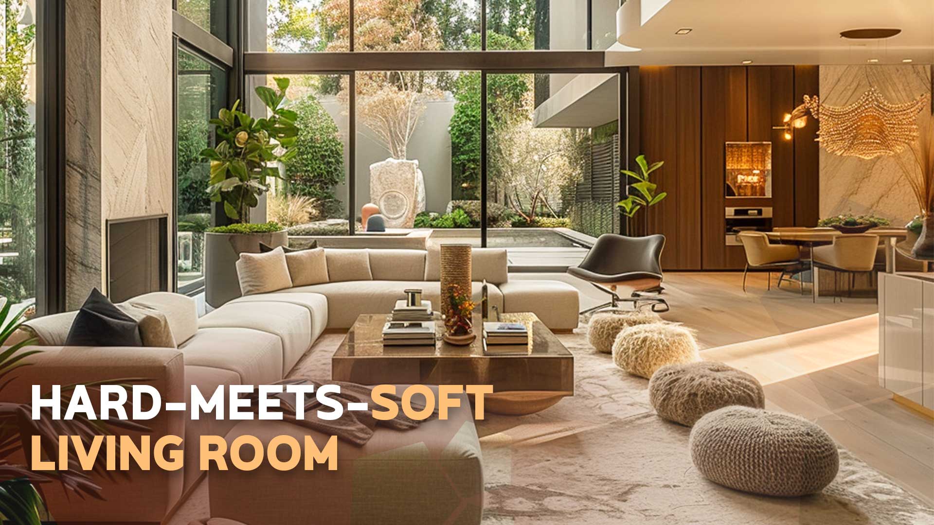 Hard-Meets-Soft Living Room