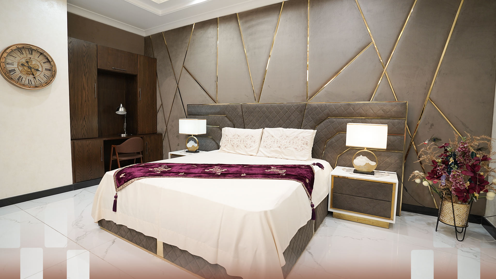 Luxurious Bedroom with Headboards