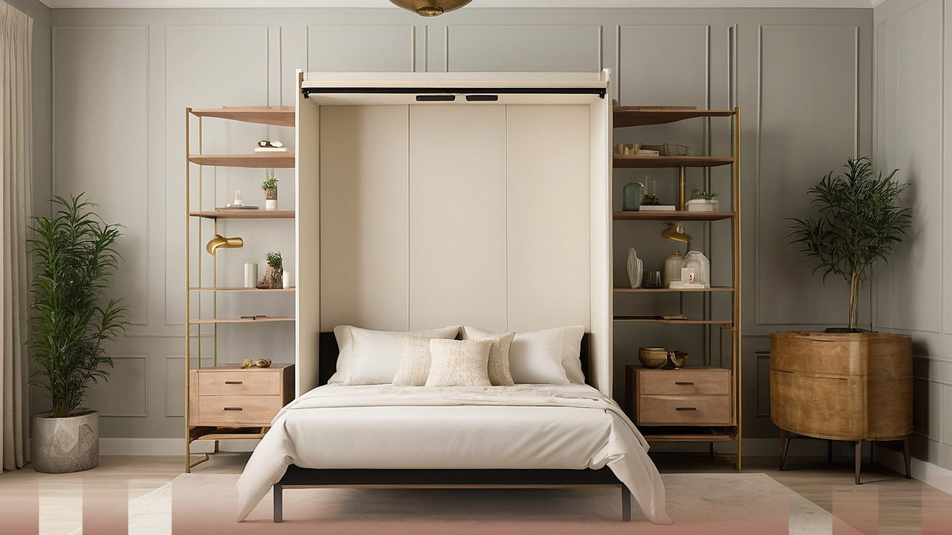 Luxurious Bedroom with Murphy Beds