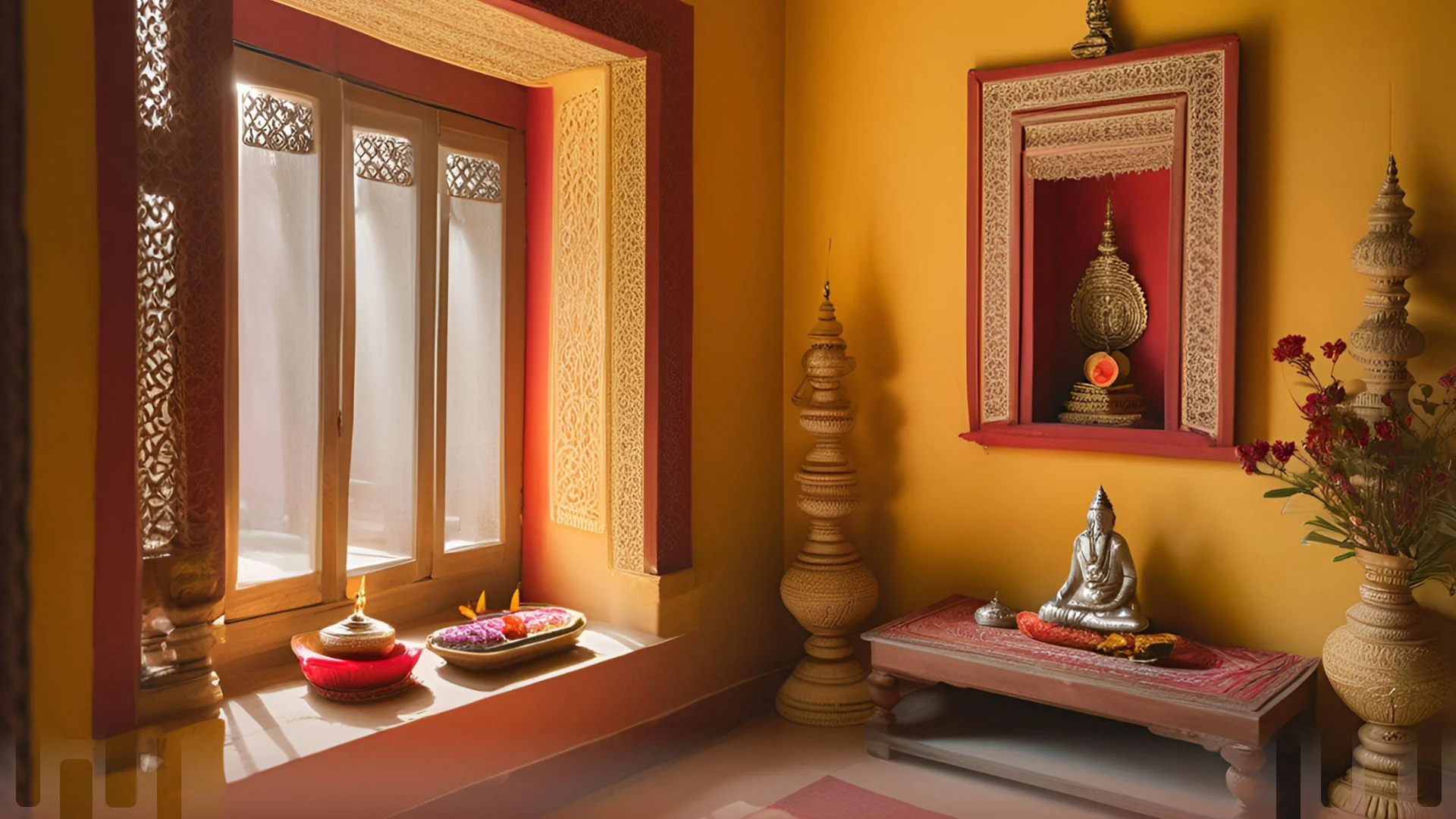 Pooja Room Colour Combinations: Guide for Good Luck 11
